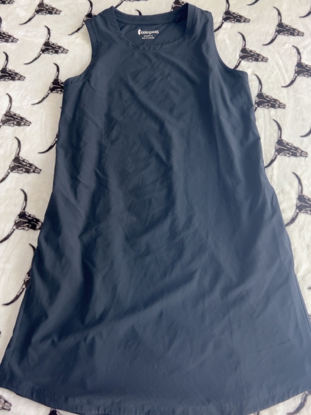 Cotopaxi Cambio Dress Women’s M Blue Sleeveless UPF 50+ Travel Hiking Pockets
